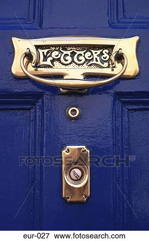 Letterbox in Door Ireland View Large Photo Image Stock Photo - Letterbox in Door Ireland. Fotosearch