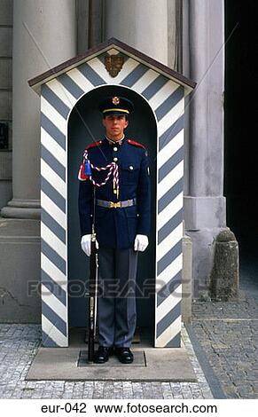 Palace Guard Prague Czech View Large Photo Image Stock Image - Palace Guard Prague Czech. Fotosearch