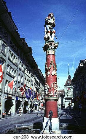 Piper Fountain Spital Gasse Bern Switzerland View Large Photo Image Stock Image - Piper Fountain Spital Gasse Bern Switzerland. Fotosearch
