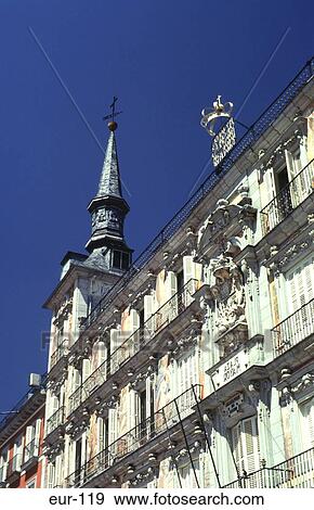 Stock Photo - Plaza Mayor Madrid Spain. Fotosearch