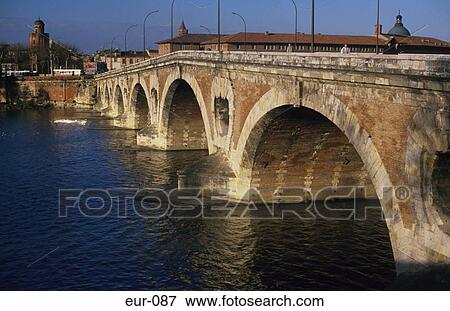 Roman Bridge River Tolouse France View Large Photo Image Stock Photo - Roman Bridge River Tolouse France. Fotosearch