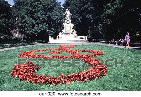 Stock Image - Statue of Mozart Vienna Austria. Fotosearch