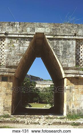 Stock Image - Arch in a Wall at Teotihuacan Mexico. Fotosearch