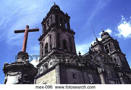 Cathedral Metropolitina Mexico City View Large Photo Image Stock Photograph - Cathedral Metropolitina Mexico City. Fotosearch