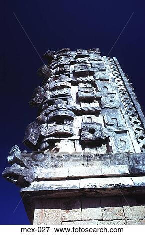 Corner Pillar Governor's Palace Uxmal Mexico View Large Photo Image Stock Photo - Corner Pillar Governor's Palace Uxmal Mexico. Fotosearch
