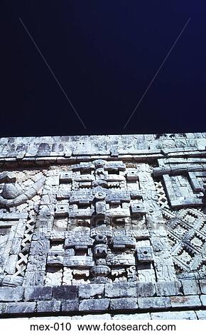 Detail of Wall Carving and Sky Mexico View Large Photo Image Stock Image - Detail of Wall Carving and Sky Mexico. Fotosearch
