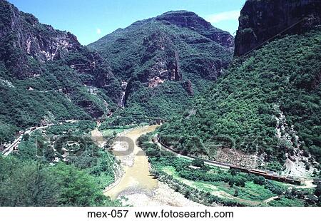 Stock Photo - Green Hills of Copper Canyon Sierra Madre Mexico. Fotosearch