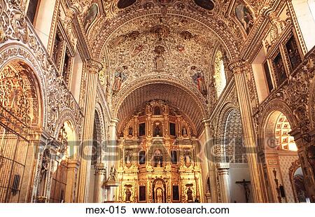 Interior of Cathedral Santo Domingo Oaxaca Mexico View Large Photo Image Stock Photography - Interior of Cathedral Santo Domingo Oaxaca Mexico. Fotosearch