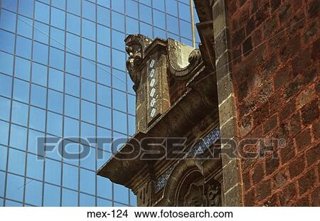 Picture - Modern and Colonial Architecture Mexico City Mexico. Fotosearch
