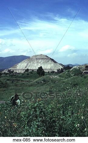 Pyramid of the Sun Mexico View Large Photo Image Stock Photography - Pyramid of the Sun Mexico. Fotosearch