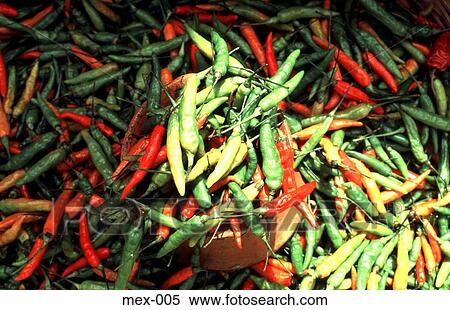 Red and Green Chillies Mexico View Large Photo Image Stock Photography - Red and Green Chillies Mexico. Fotosearch