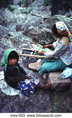 Tarahumara Indian and Child Weaving Creel Mexico View Large Photo Image Stock Image - Tarahumara Indian and Child Weaving Creel Mexico. Fotosearch