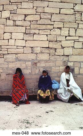 Tarahumara Indians by Brick Wall Creel Sierra Madre View Large Photo Image Stock Photo - Tarahumara Indians by Brick Wall Creel Sierra Madre. Fotosearch