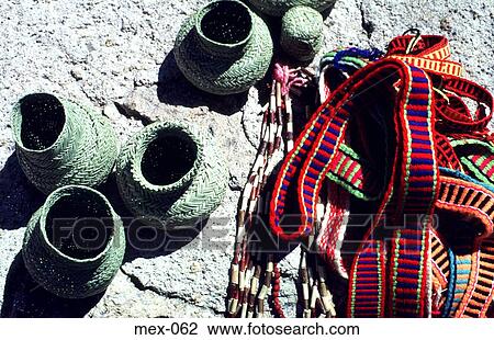 Tarahumara Woven Fabrics and Basketware Creel Mexico View Large Photo Image Stock Image - Tarahumara Woven Fabrics and Basketware Creel Mexico. Fotosearch