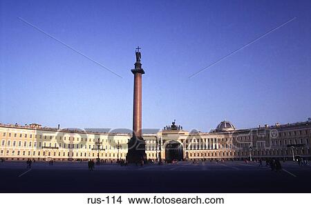 Alexander Column in the General Staff Headquarters View Large Photo Image Picture - Alexander Column in the General Staff Headquarters. Fotosearch