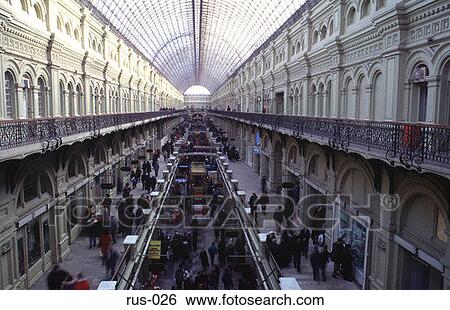 Glass Covered Shopping Arcade Moscow View Large Photo Image Stock Photograph - Glass Covered Shopping Arcade Moscow. Fotosearch