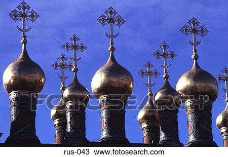 Golden Domes of the Kremlin Palace Moscow View Large Photo Image Stock Image - Golden Domes of the Kremlin Palace Moscow. Fotosearch