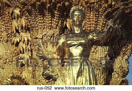 Golden Statue at Vdnkh Exhibition View Large Photo Image Stock Image - Golden Statue at Vdnkh Exhibition. Fotosearch