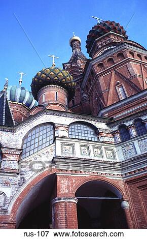 Side of St Basils Cathedral Moscow View Large Photo Image Stock Photo - Side of St Basils Cathedral Moscow. Fotosearch