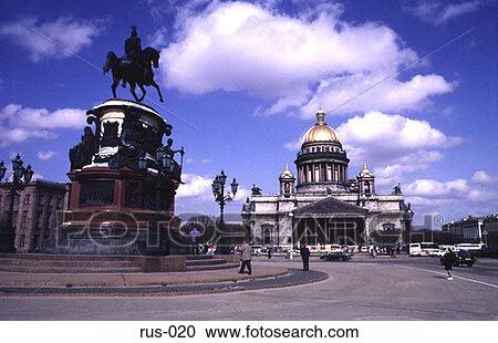 Stock Image - St Isaac's Cathedral St Petersburg Russia. Fotosearch