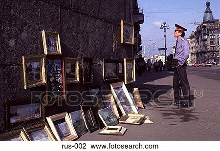 Uniformed Man Looking at Pictures St Petersburg View Large Photo Image Stock Image - Uniformed Man Looking at Pictures St Petersburg. Fotosearch
