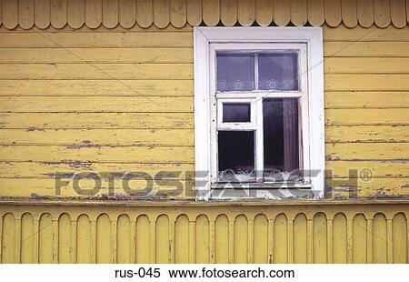 Window of Wooden House View Large Photo Image Stock Photography - Window of Wooden House. Fotosearch