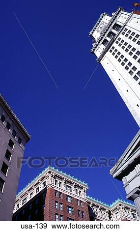Abstract View of Custom House Tower Boston USA View Large Photo Image Stock Photo - Abstract View of Custom House Tower Boston USA. Fotosearch