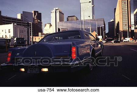 Picture - American Car on the Streets of Denver Colorado. Fotosearch