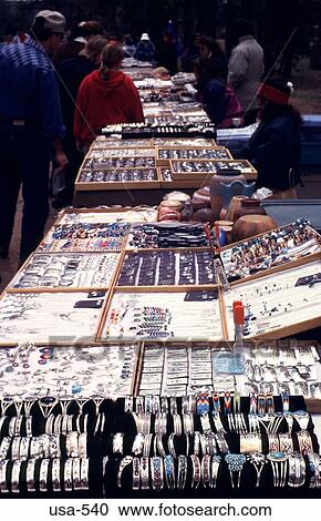 Stock Image - American Indian Souvenir Stalls Arizona. Fotosearch