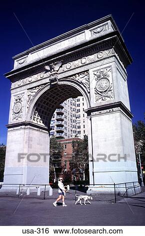 Arch at Washington Square Greenwich Village New York View Large Photo Image Stock Photograph - Arch at Washington Square Greenwich Village New York. Fotosearch