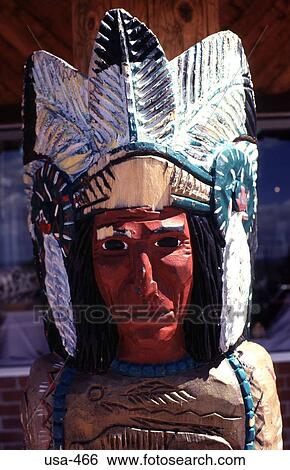 Carving of Indian Chief Page Arizona View Large Photo Image Stock Photograph - Carving of Indian Chief Page Arizona. Fotosearch