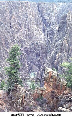 Cliff Side and Trees Black Canyon Colorado View Large Photo Image Stock Photo - Cliff Side and Trees Black Canyon Colorado. Fotosearch