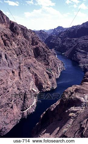 Colorado River Flowing through Nevada Mountains View Large Photo Image Picture - Colorado River Flowing through Nevada Mountains. Fotosearch