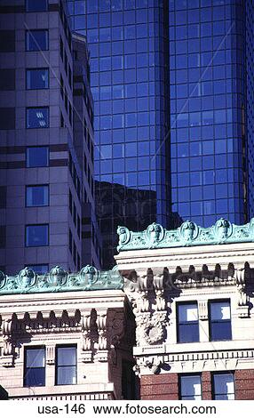 Contrasting Architecture Boston USA View Large Photo Image Stock Photograph - Contrasting Architecture Boston USA. Fotosearch