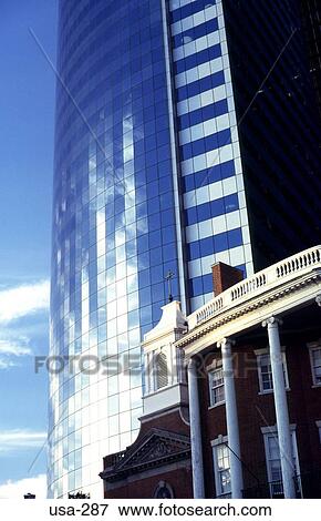 Stock Photo - Contrasting Architecture Manhattan New York. Fotosearch