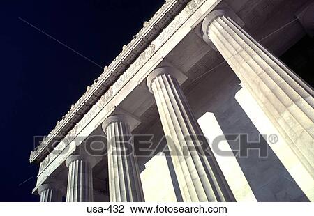 Doric Columns of the Lincoln Memorial Washington View Large Photo Image Stock Image - Doric Columns of the Lincoln Memorial Washington. Fotosearch