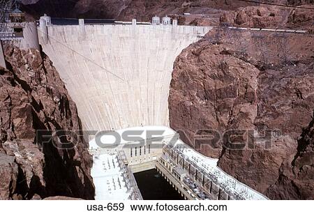 Downstream Side of Hoover Dam Nevada/Colorado Border View Large Photo Image Stock Photo - Downstream Side of Hoover Dam Nevada/Colorado Border. Fotosearch