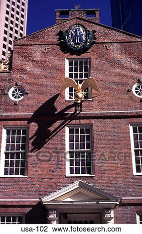 Facade of Old State House Boston USA View Large Photo Image Stock Image - Facade of Old State House Boston USA. Fotosearch