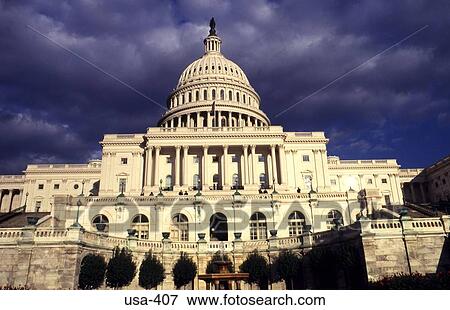 Stock Photo - Facade of the House of Congress Washington D. C.. Fotosearch