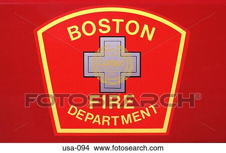 Fire Department Logo Boston USA View Large Photo Image Picture - Fire Department Logo Boston USA. Fotosearch