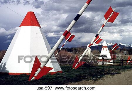 Stock Photo - Giant Arrows Tepees Colorado. Fotosearch