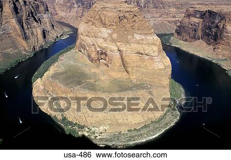 Horseshoe Bend Colorado River Page Arizona View Large Photo Image Stock Photograph - Horseshoe Bend Colorado River Page Arizona. Fotosearch