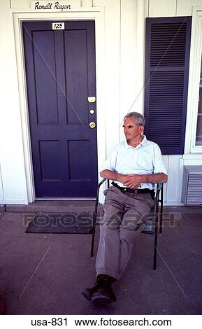 Man Sitting on Veranda Kanab Utah View Large Photo Image Stock Image - Man Sitting on Veranda Kanab Utah. Fotosearch