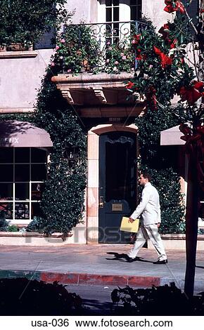 Man Walking along Rodeo Drive Beverley Hills View Large Photo Image Stock Photograph - Man Walking along Rodeo Drive Beverley Hills. Fotosearch