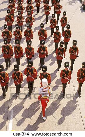 Picture - Marching Band Calvert Street Baltimore Maryland USA. Fotosearch
