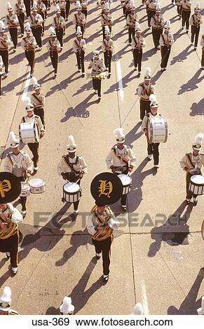 Stock Photo - Marching Band on Calvert Street Baltimore USA. Fotosearch