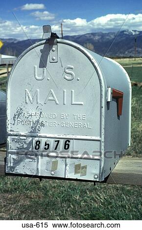 Stock Photography - Metal Mail Box Colorado. Fotosearch