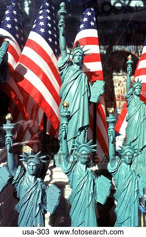 Models of the Statue of Liberty and Flags New York View Large Photo Image Stock Image - Models of the Statue of Liberty and Flags New York. Fotosearch