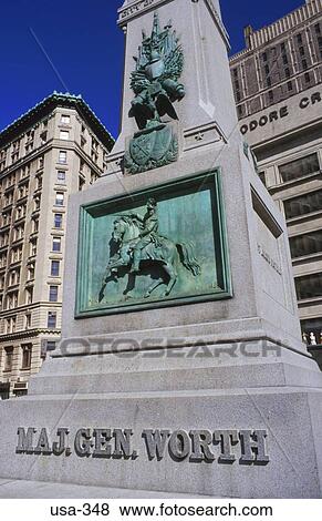 Stock Photo - Monument to Major General Worth New York City USA. Fotosearch