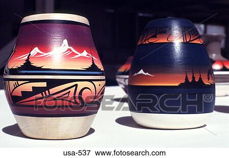 Stock Photo - Navajo Ceramics Arizona. Fotosearch